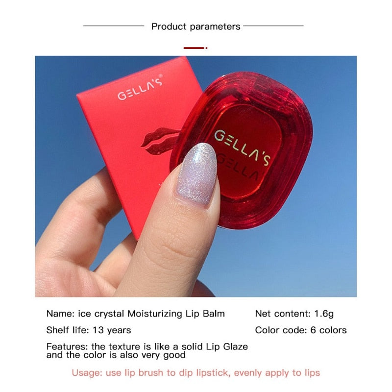 6 Colors Ice Crystal Lip Balm Moisturizing Lipstick Long Lasting Waterproof Korean Lip Gloss