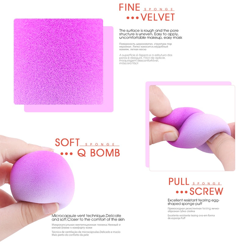 Makeup Blender Cosmetic Sponge Foundation Powder Beauty Tool Women Make Up Accessories