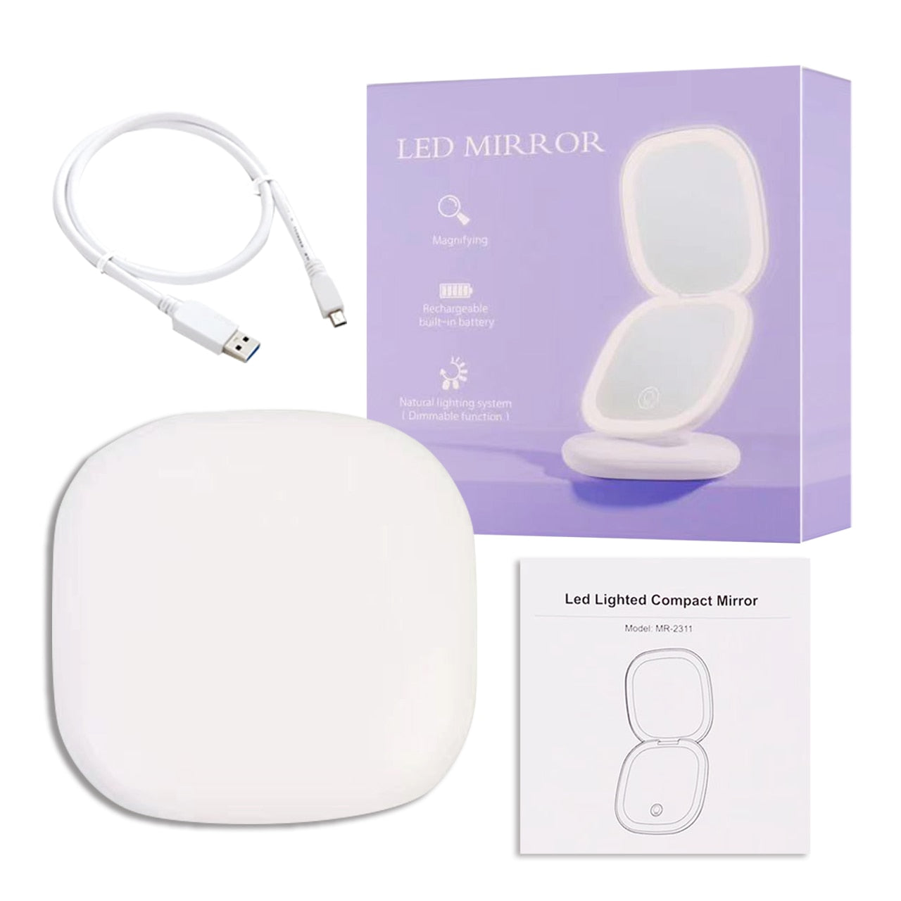 Mini Led Makeup Mirror With Light 5X