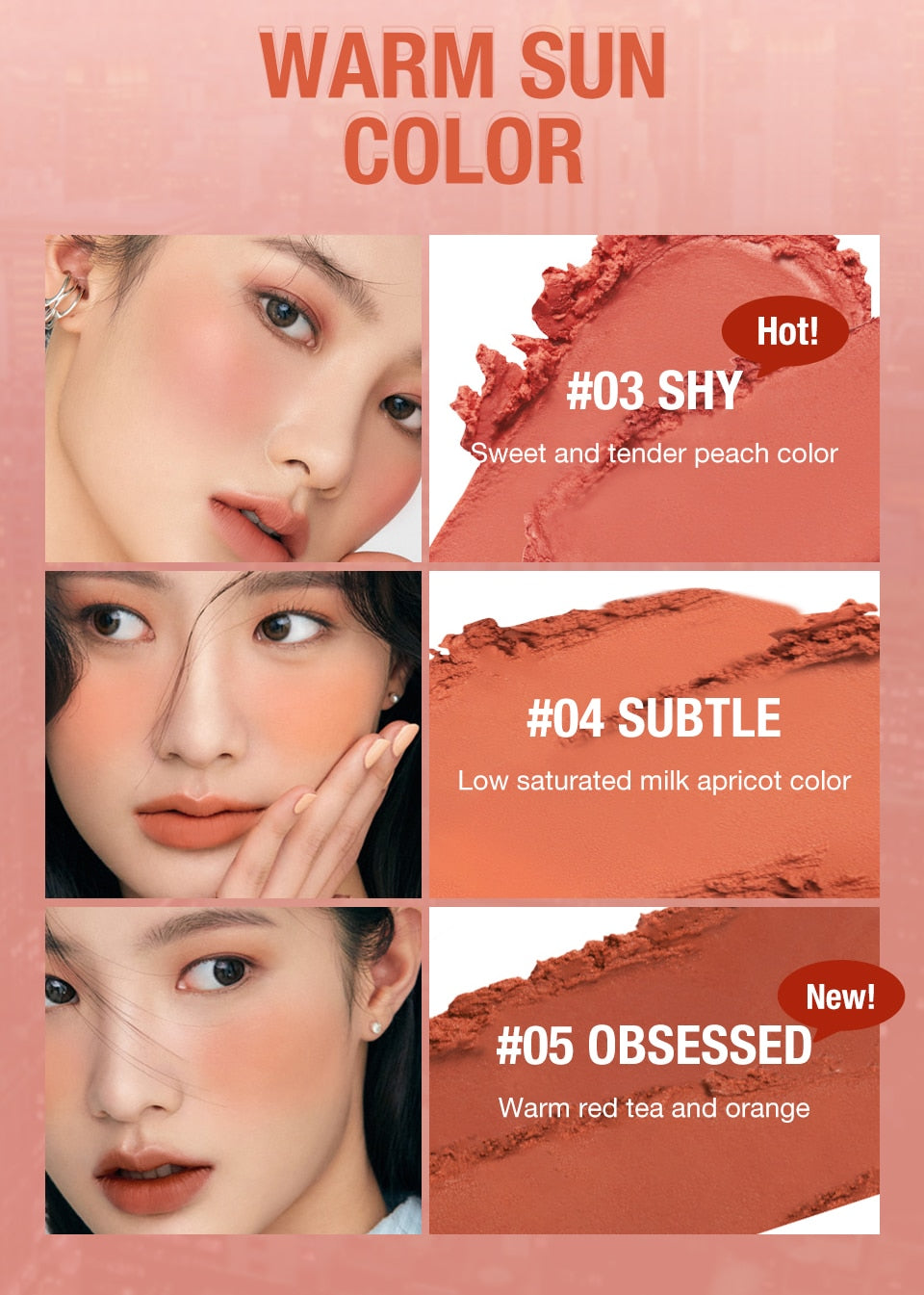 Stick 3-in-1 Lipstick Blush Eyes Cheek and Lip Tint Buildable Waterproof Lightweight Cream Multi Stick Makeup