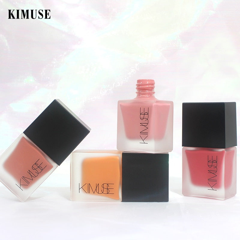 New 4 Colors Liquid Blush Natural Long Lasting Makeup Blusher Creamy Rouge Cheek Makeup