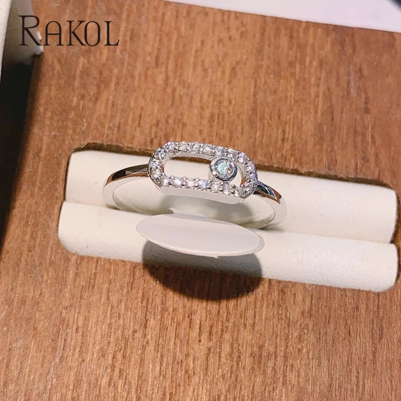 "Chic Simplicity our Cubic Zirconia Finger Ring"