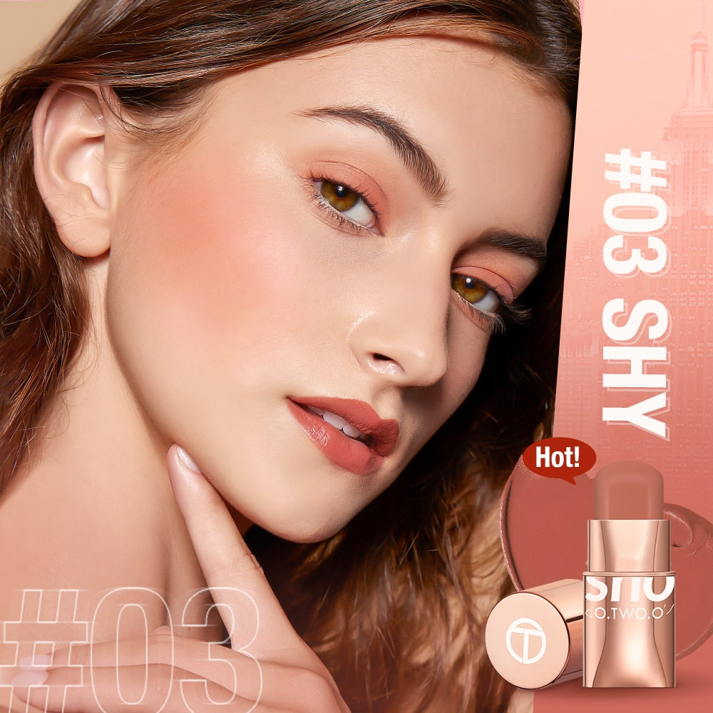 Stick 3-in-1 Lipstick Blush Eyes Cheek and Lip Tint Buildable Waterproof Lightweight Cream Multi Stick Makeup