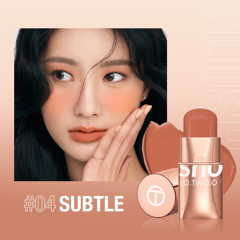 Stick 3-in-1 Lipstick Blush Eyes Cheek and Lip Tint Buildable Waterproof Lightweight Cream Multi Stick Makeup