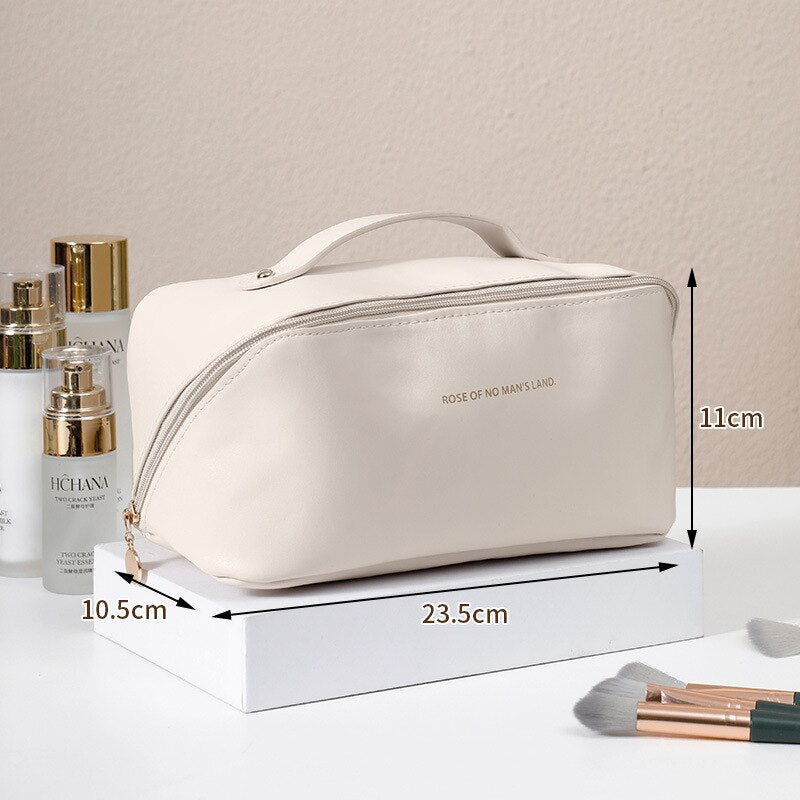 PU Pillow Large Capacity Cosmetic Storage Bag Convenient for Travel.