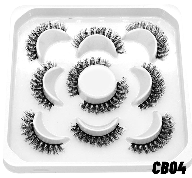 20 Pairs Russian Strip Lashes 3D Lashes Natural Eyelashes Dramatic Extension