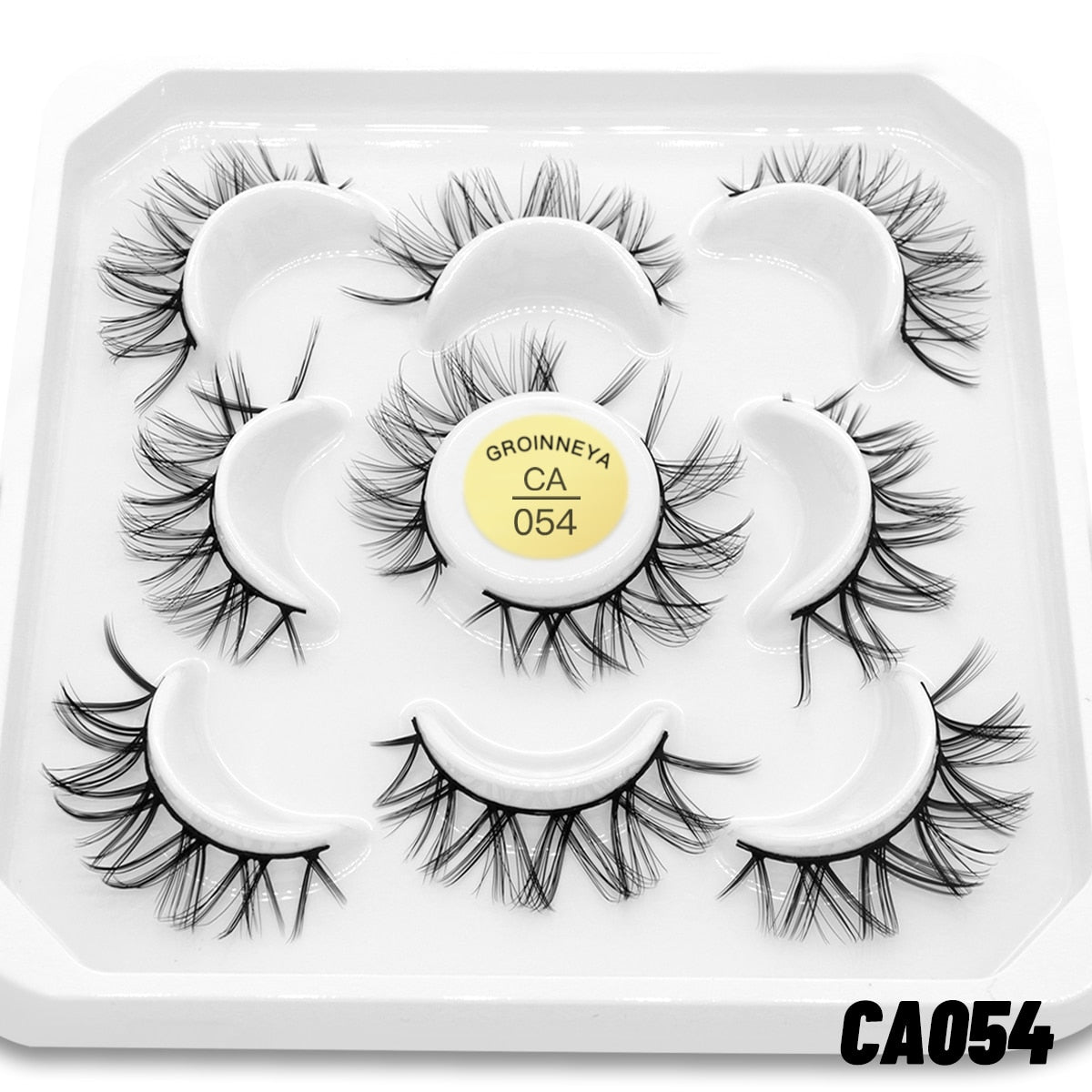 7pairs Eyelashes 3D Natural False Lashes Fluffy Soft Cross Manga Lashes Natural Eyelash