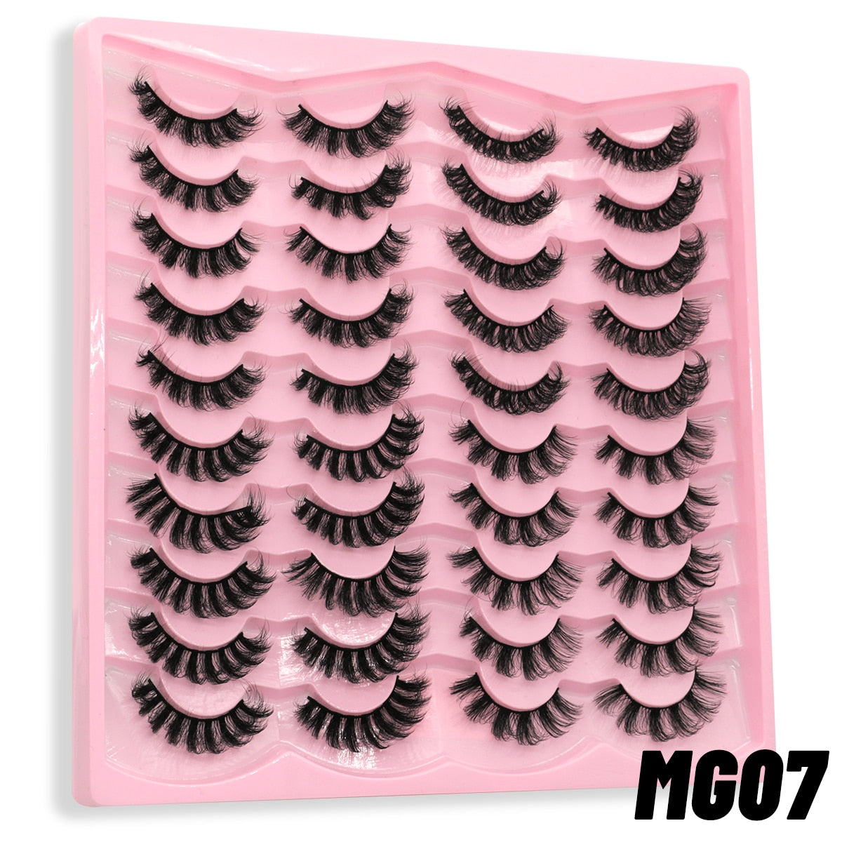 20 Pairs Russian Strip Lashes 3D Lashes Natural Eyelashes Dramatic Extension