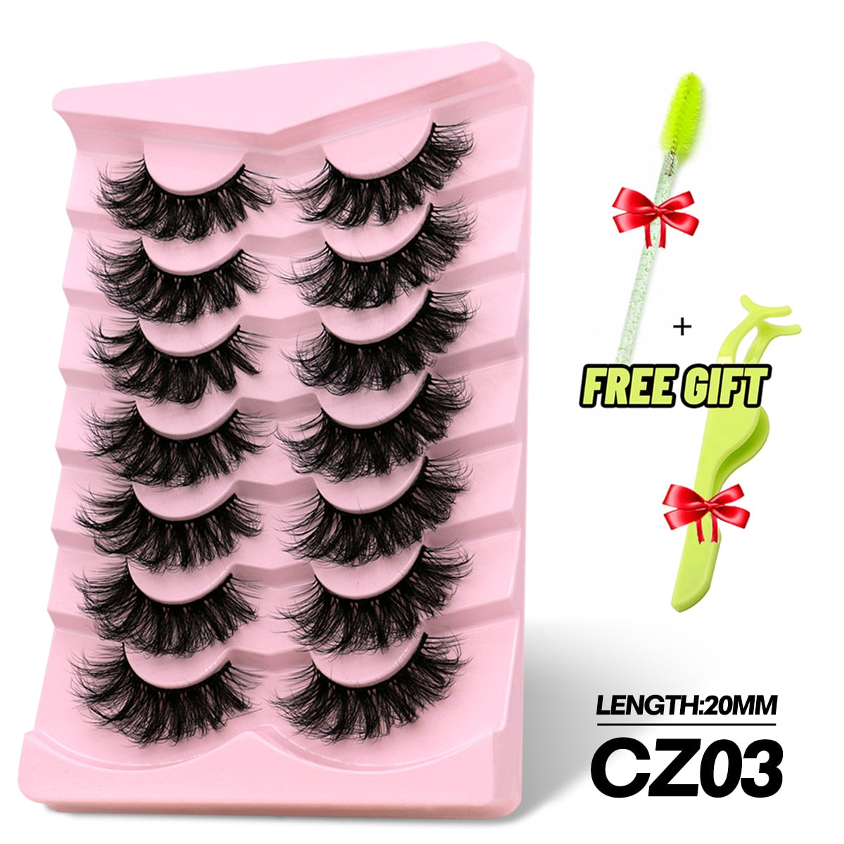 Dramatic Volume lashes Fluffy Lashes 5/7 Pairs Eyelashes Long Lasting Natural Lashes