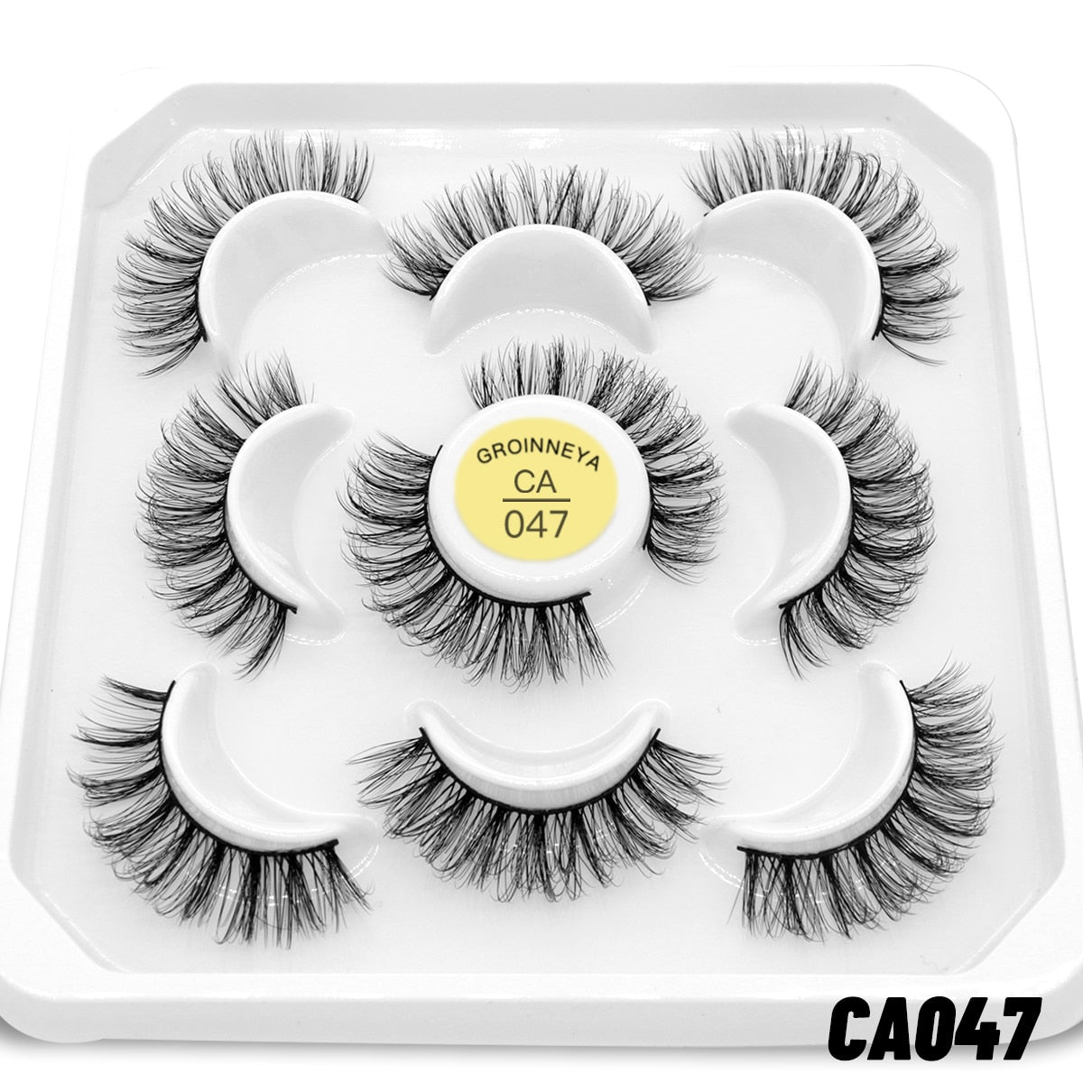 7pairs Eyelashes 3D Natural False Lashes Fluffy Soft Cross Manga Lashes Natural Eyelash