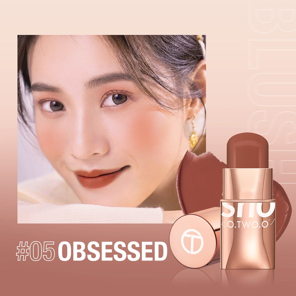 Stick 3-in-1 Lipstick Blush Eyes Cheek and Lip Tint Buildable Waterproof Lightweight Cream Multi Stick Makeup
