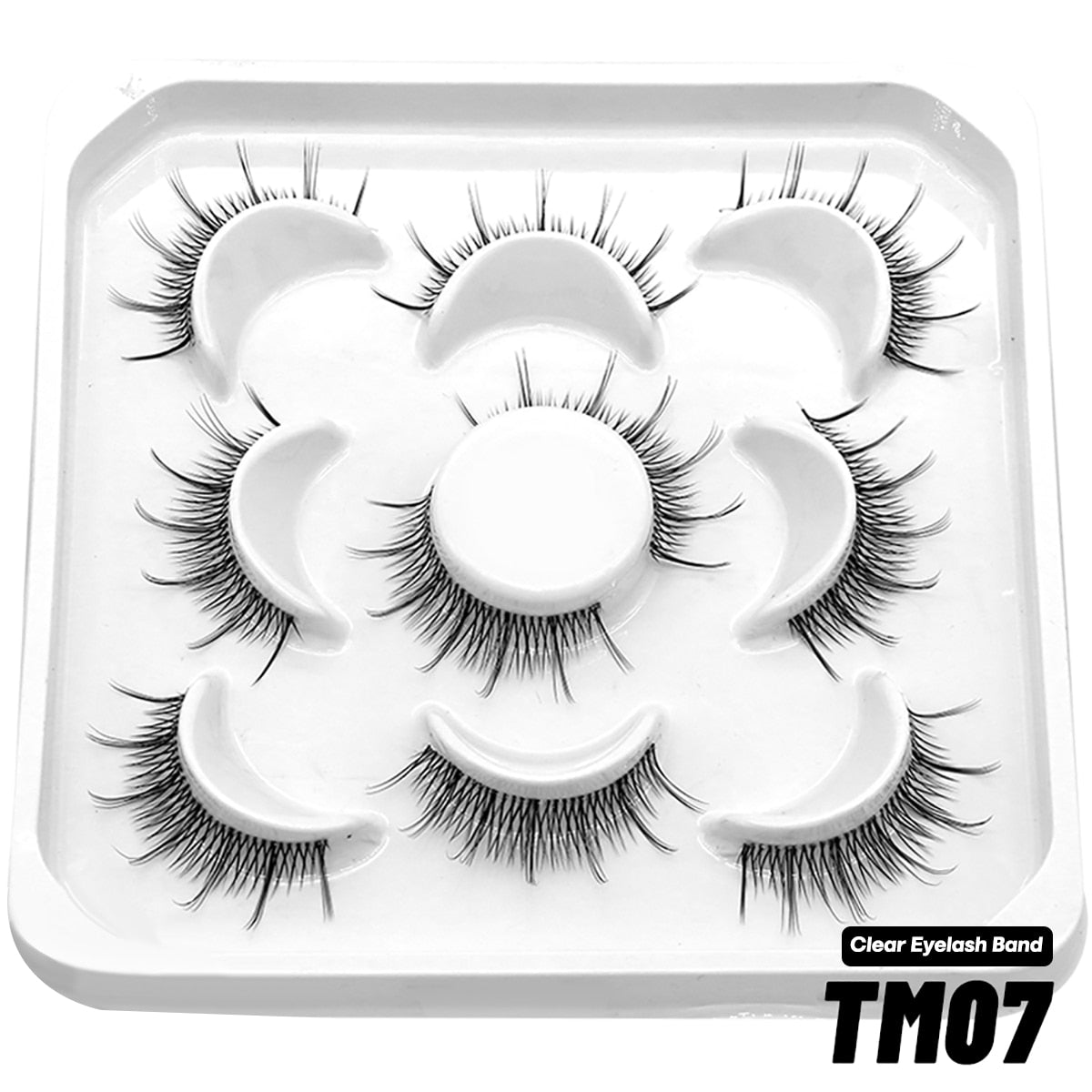 Natural False Lashes 5/7 pairs Manga Lashes Fluffy Soft Cross