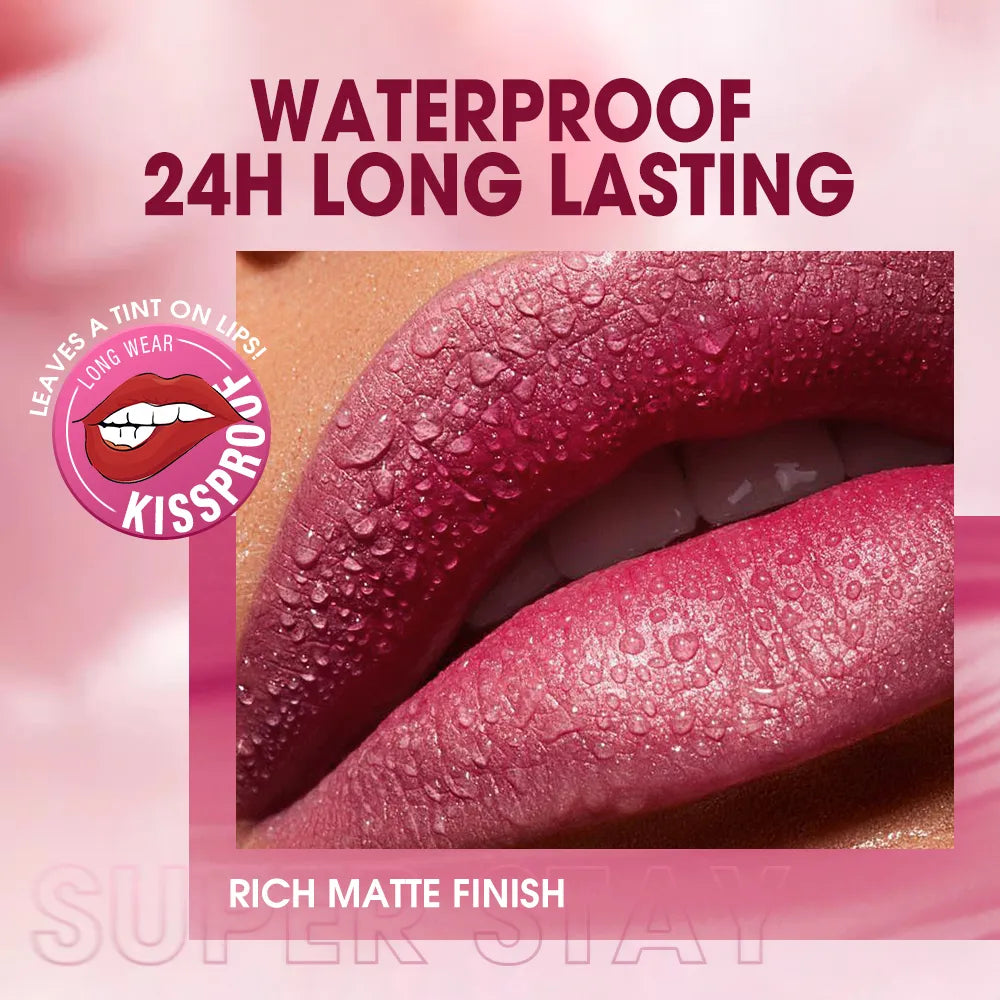Liquid Lip Stick Matte Long Lasting Makeup Gloss Waterproof Velvet Non-stick 8 Colors Lip Tint