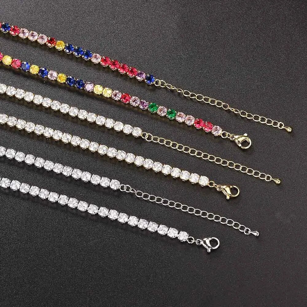 Elegant short Tennis Necklace Luxury Cubic Zirconia Crystal For Women Jewelry