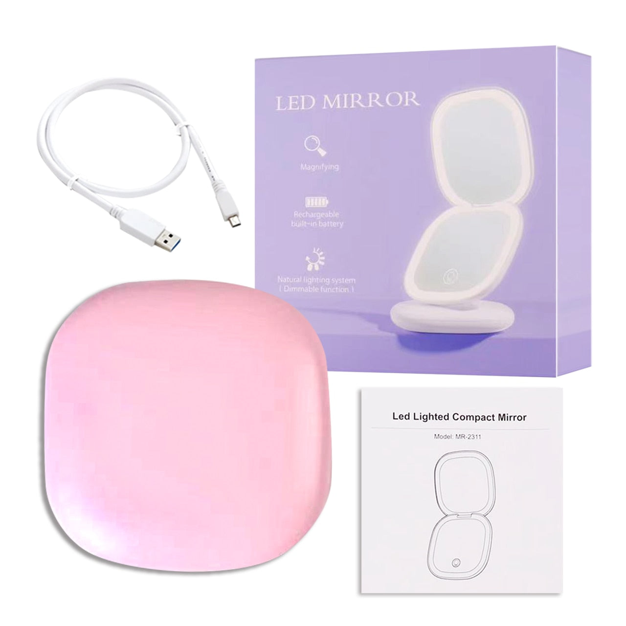 Mini Led Makeup Mirror With Light 5X