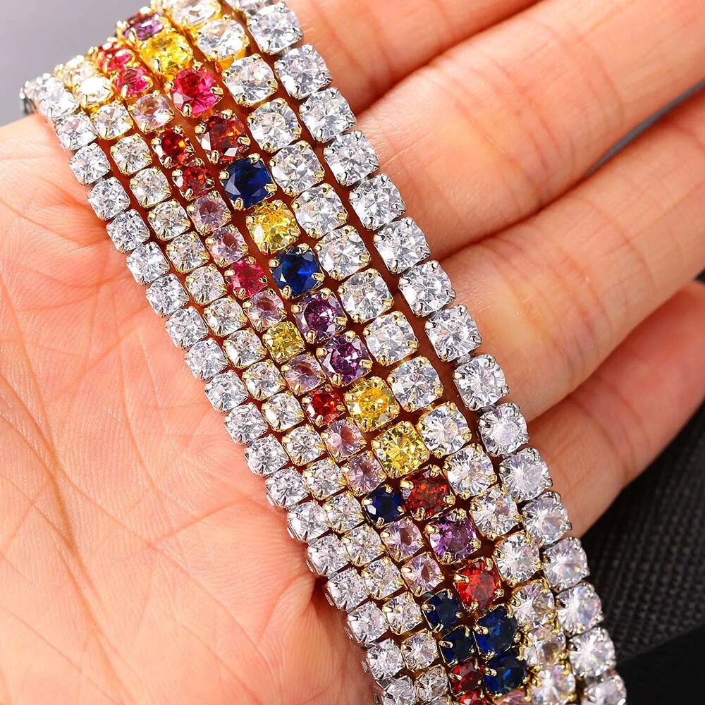 Elegant short Tennis Necklace Luxury Cubic Zirconia Crystal For Women Jewelry