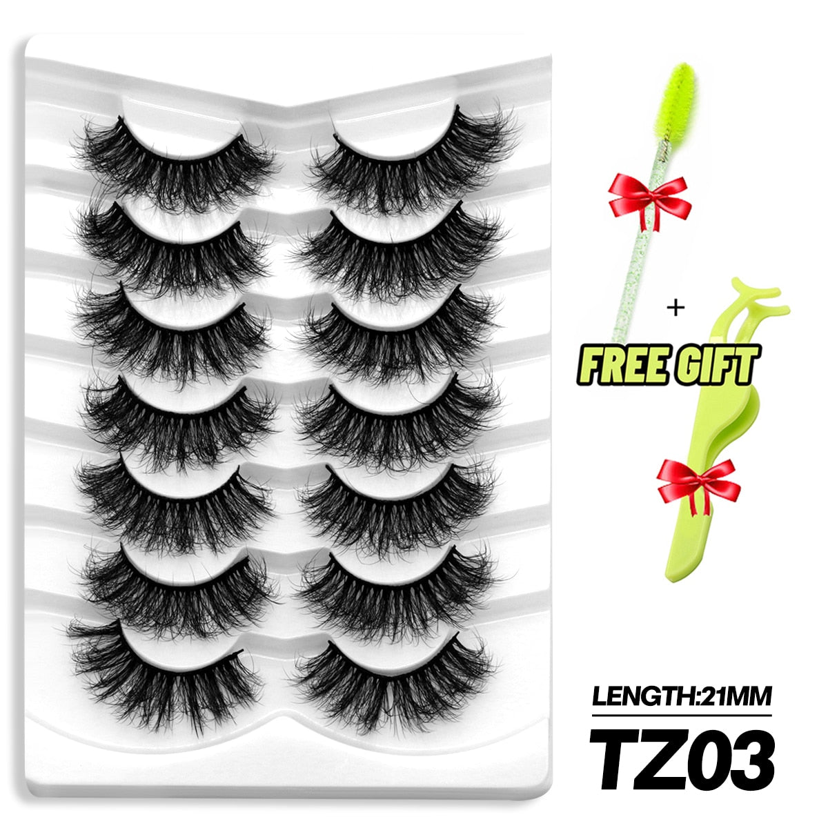Dramatic Volume lashes Fluffy Lashes 5/7 Pairs Eyelashes Long Lasting Natural Lashes