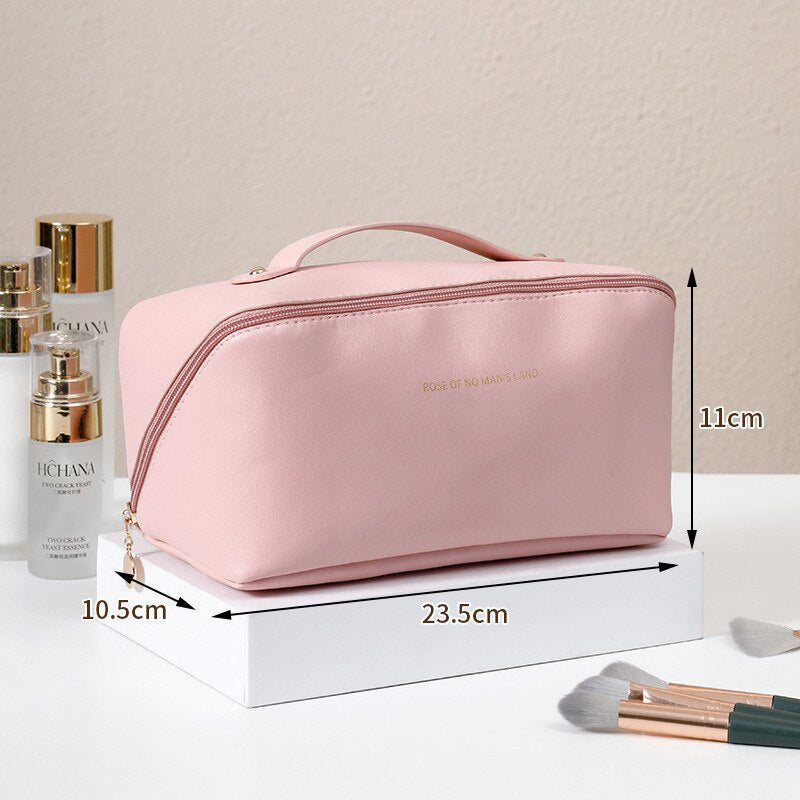 PU Pillow Large Capacity Cosmetic Storage Bag Convenient for Travel.