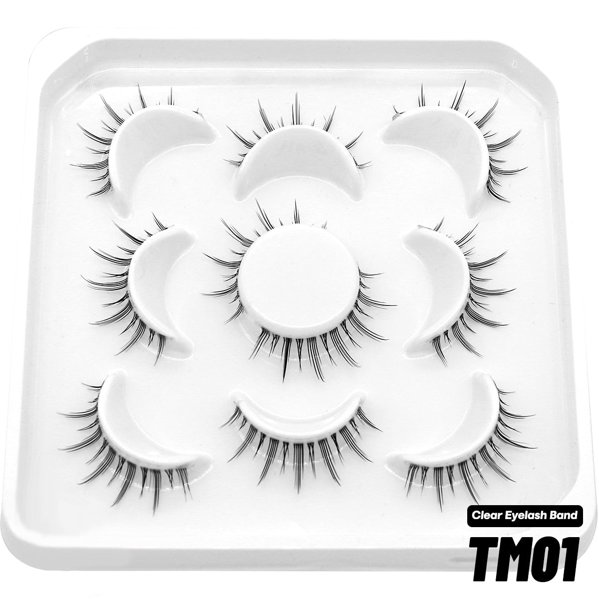 Natural False Lashes 5/7 pairs Manga Lashes Fluffy Soft Cross