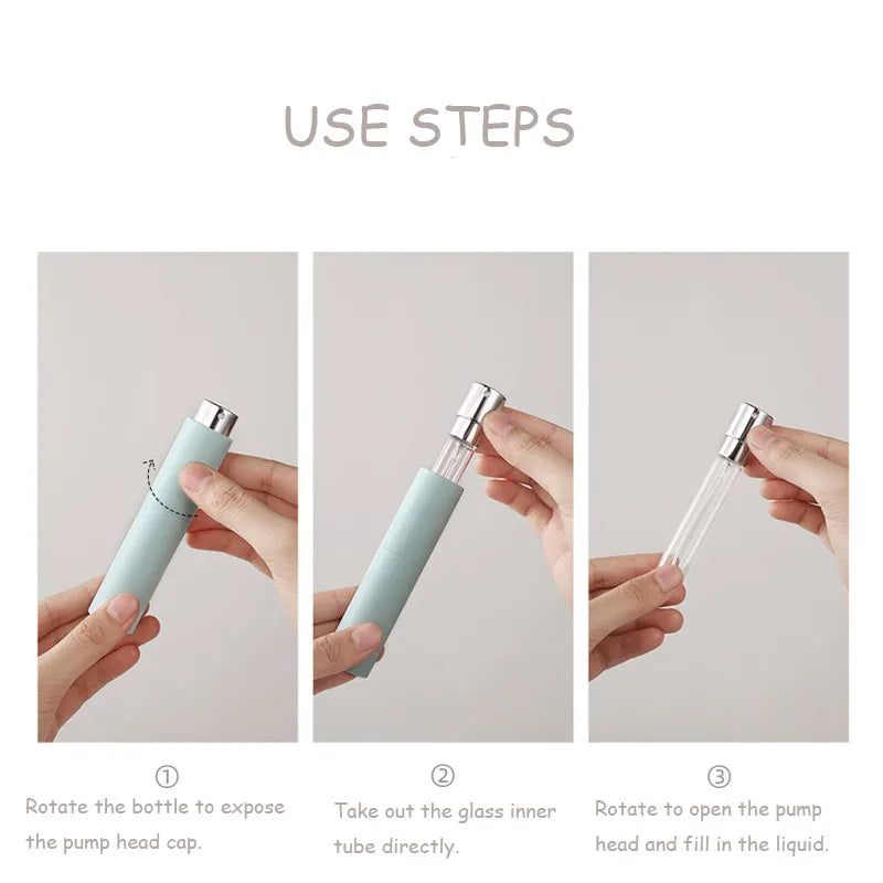 Mini Refillable 10ml Portable Empty Bottle Spray For Travel Cosmetic Tool