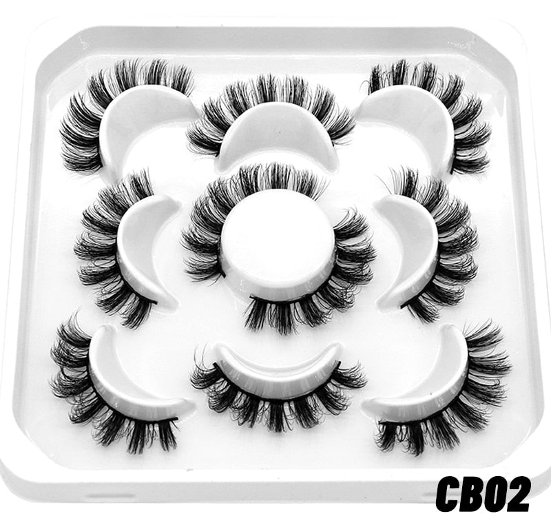 20 Pairs Russian Strip Lashes 3D Lashes Natural Eyelashes Dramatic Extension