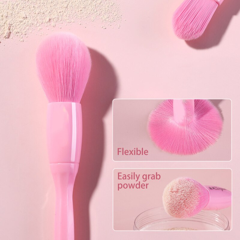 New 10 pcs Candy Color Makeup Brushes Set Foundation Brush Powder Foundation Eyebrow Eyeshadow Blush