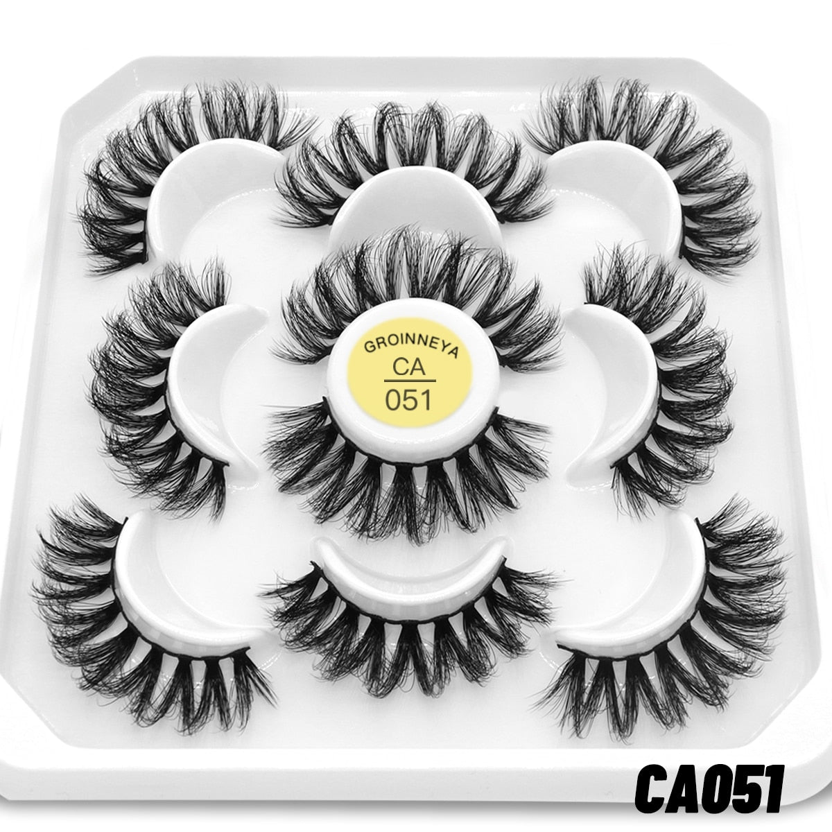 7pairs Eyelashes 3D Natural False Lashes Fluffy Soft Cross Manga Lashes Natural Eyelash