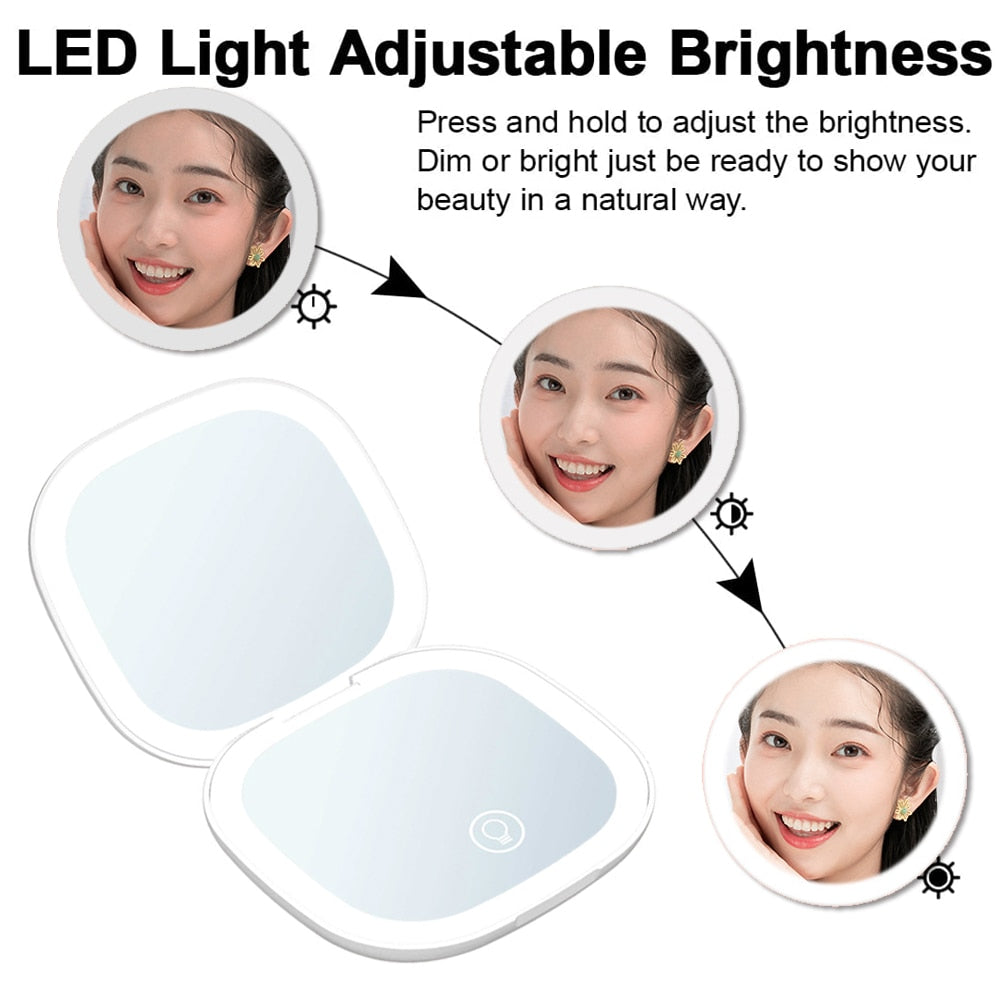 Mini Led Makeup Mirror With Light 5X