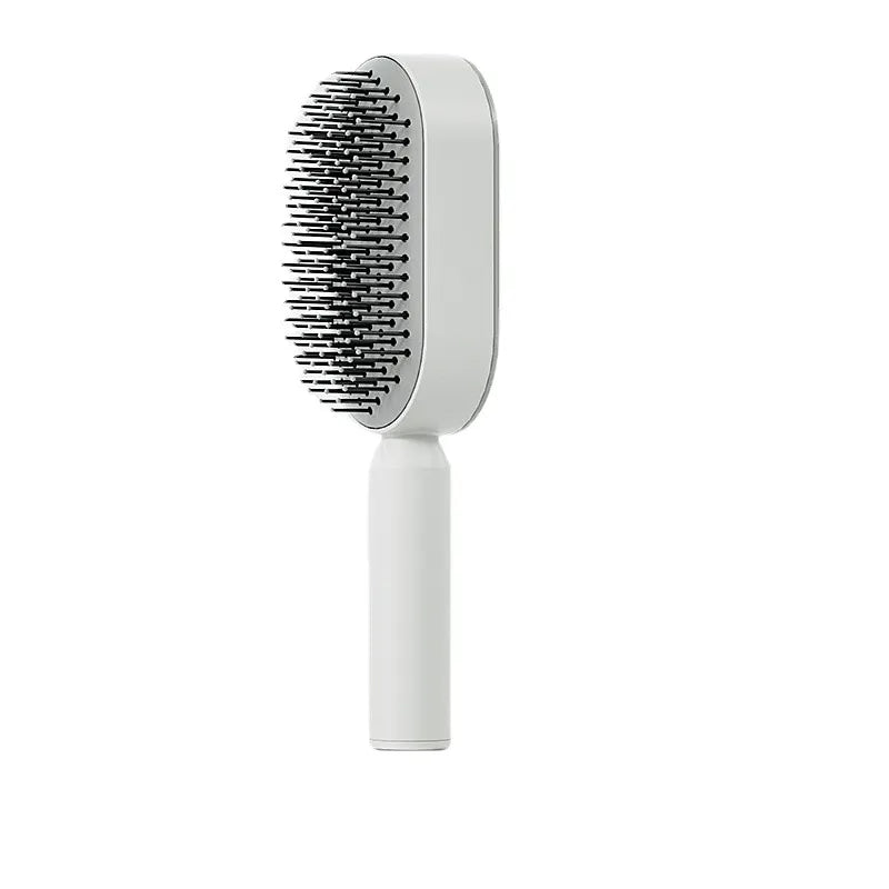 Self Cleaning Hair Brush for Women One-key Cleaning Hair Loss Massage Scalp Anti-Static Hairbrush
