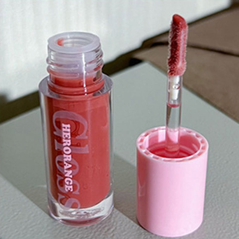 Lip Oil Crystal Moisturizing Liquid Lipstick Clear Lip Gloss Plumping 1pc