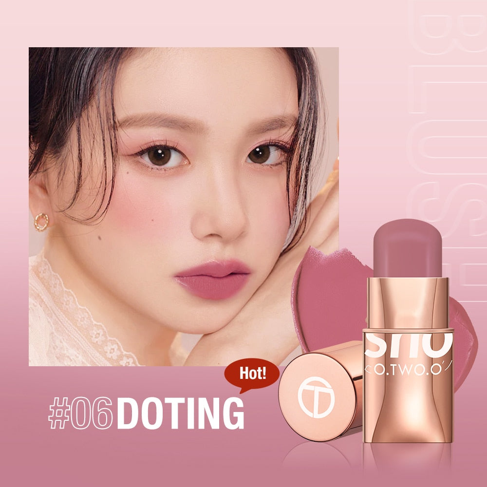 Stick 3-in-1 Lipstick Blush Eyes Cheek and Lip Tint Buildable Waterproof Lightweight Cream Multi Stick Makeup