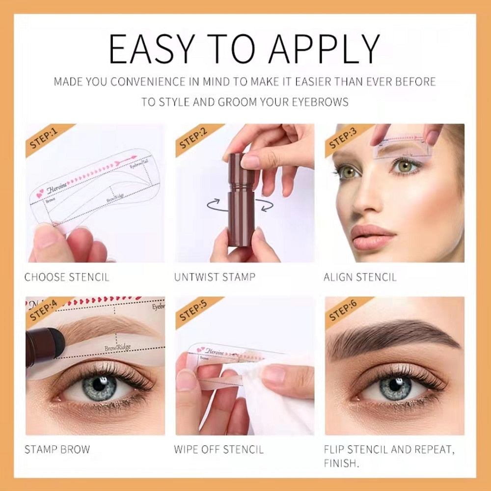 Eyebrow and hair line Stamp 2023 Professional One Step Shaping Set Enhancer Waterproof
