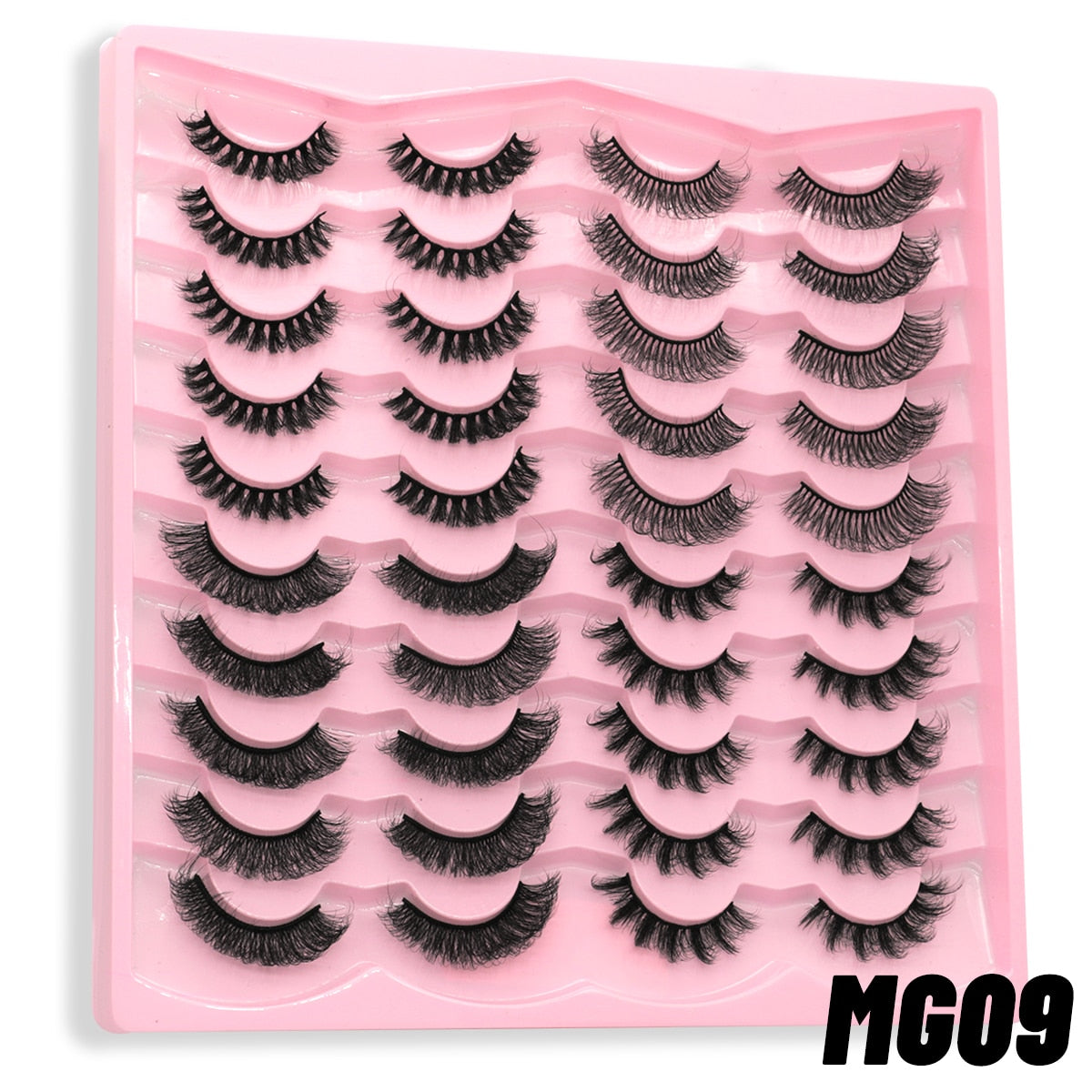 20 Pairs Russian Strip Lashes 3D Lashes Natural Eyelashes Dramatic Extension