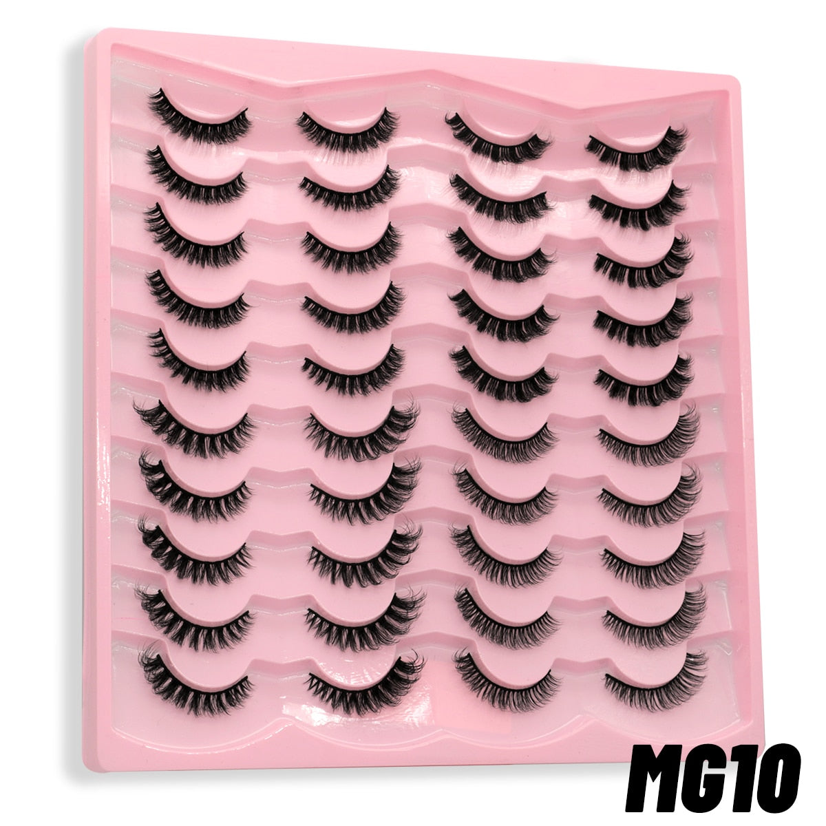20 Pairs Russian Strip Lashes 3D Lashes Natural Eyelashes Dramatic Extension
