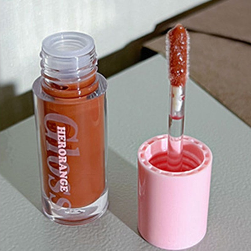 Lip Oil Crystal Moisturizing Liquid Lipstick Clear Lip Gloss Plumping 1pc