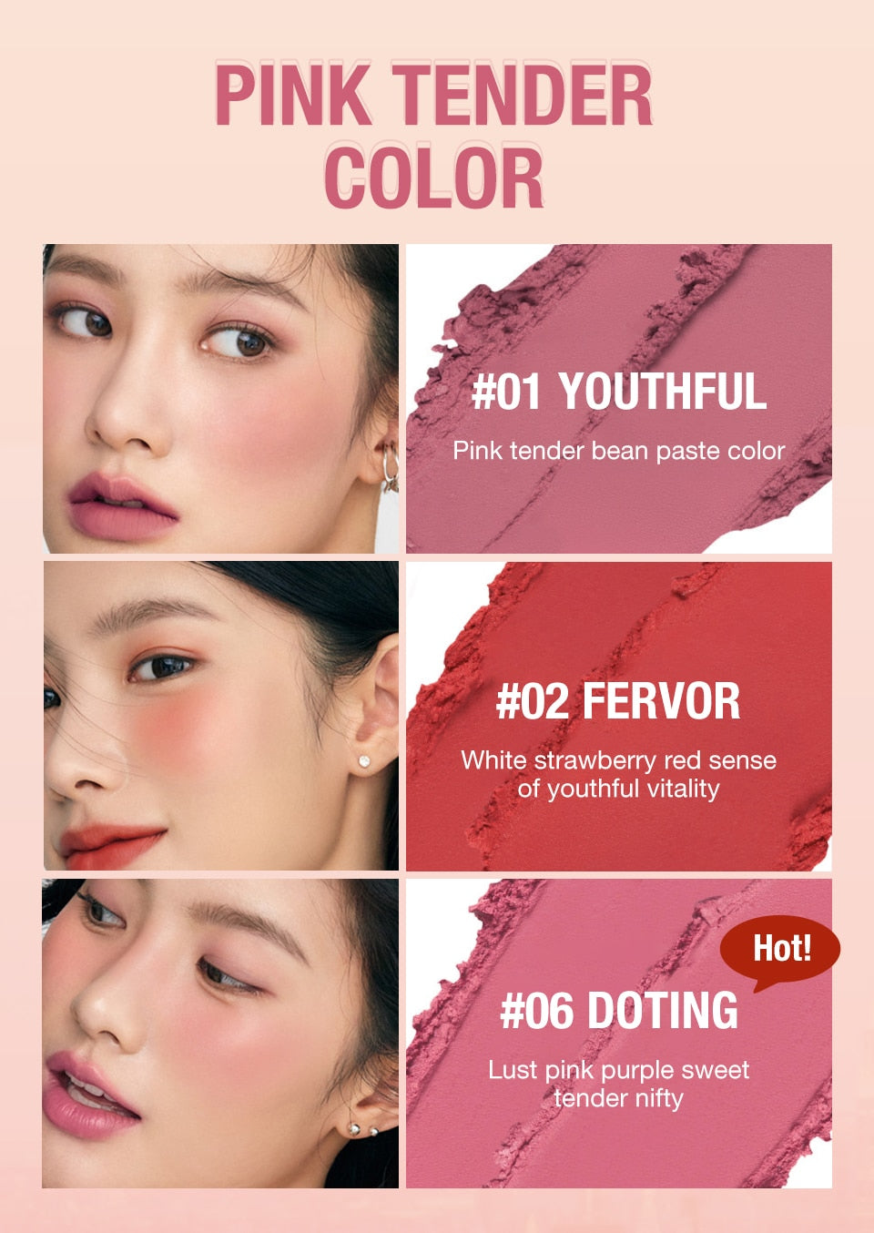 Stick 3-in-1 Lipstick Blush Eyes Cheek and Lip Tint Buildable Waterproof Lightweight Cream Multi Stick Makeup