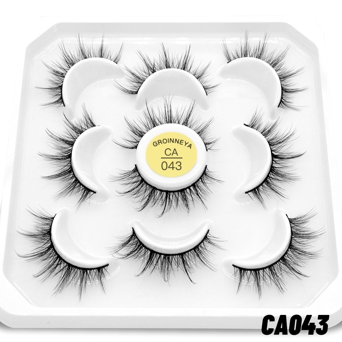 7pairs Eyelashes 3D Natural False Lashes Fluffy Soft Cross Manga Lashes Natural Eyelash
