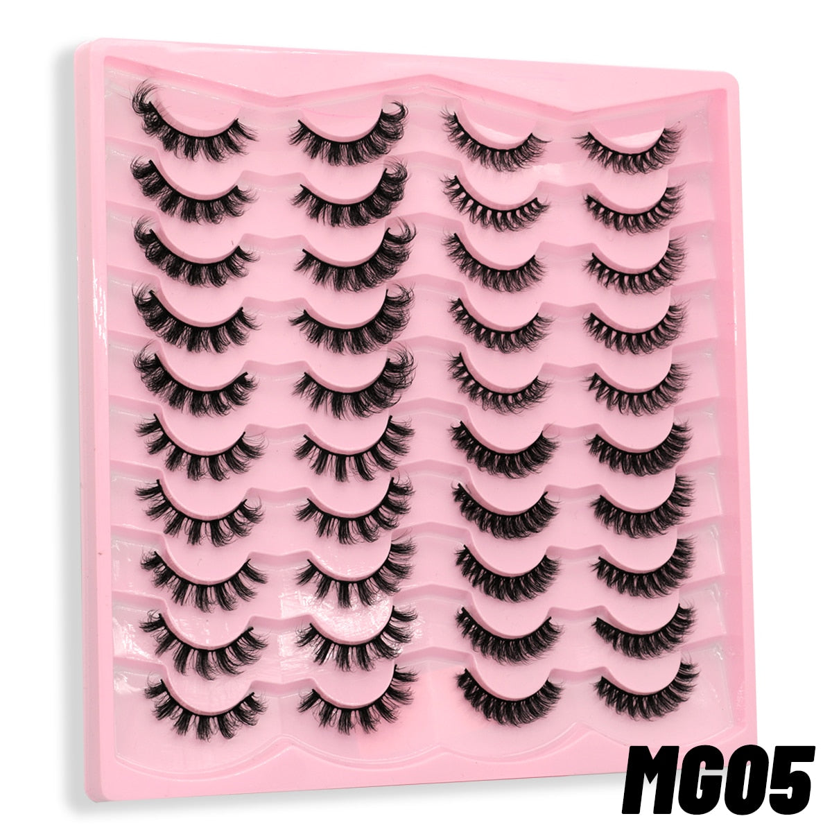 20 Pairs Russian Strip Lashes 3D Lashes Natural Eyelashes Dramatic Extension