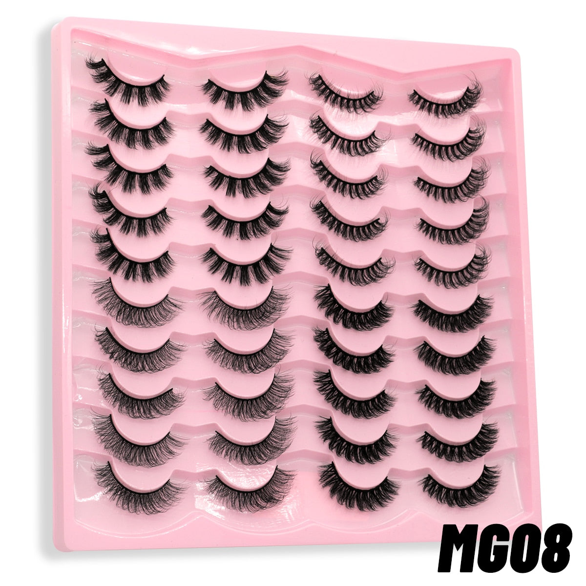 20 Pairs Russian Strip Lashes 3D Lashes Natural Eyelashes Dramatic Extension