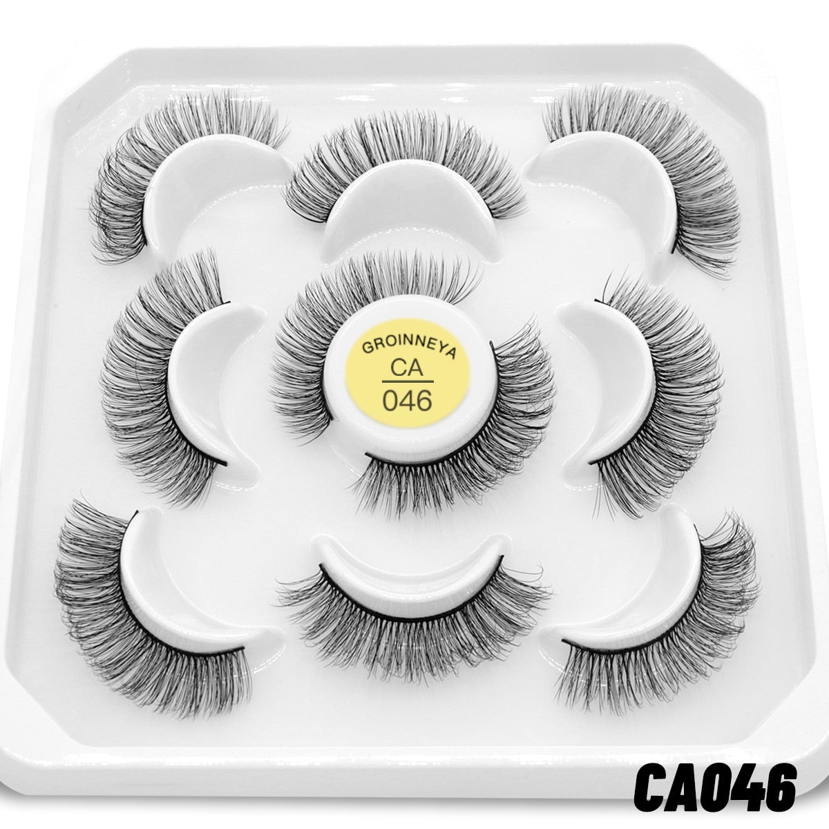 7pairs Eyelashes 3D Natural False Lashes Fluffy Soft Cross Manga Lashes Natural Eyelash