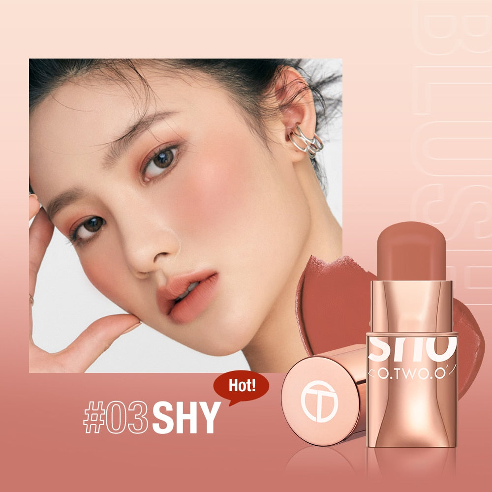 Stick 3-in-1 Lipstick Blush Eyes Cheek and Lip Tint Buildable Waterproof Lightweight Cream Multi Stick Makeup