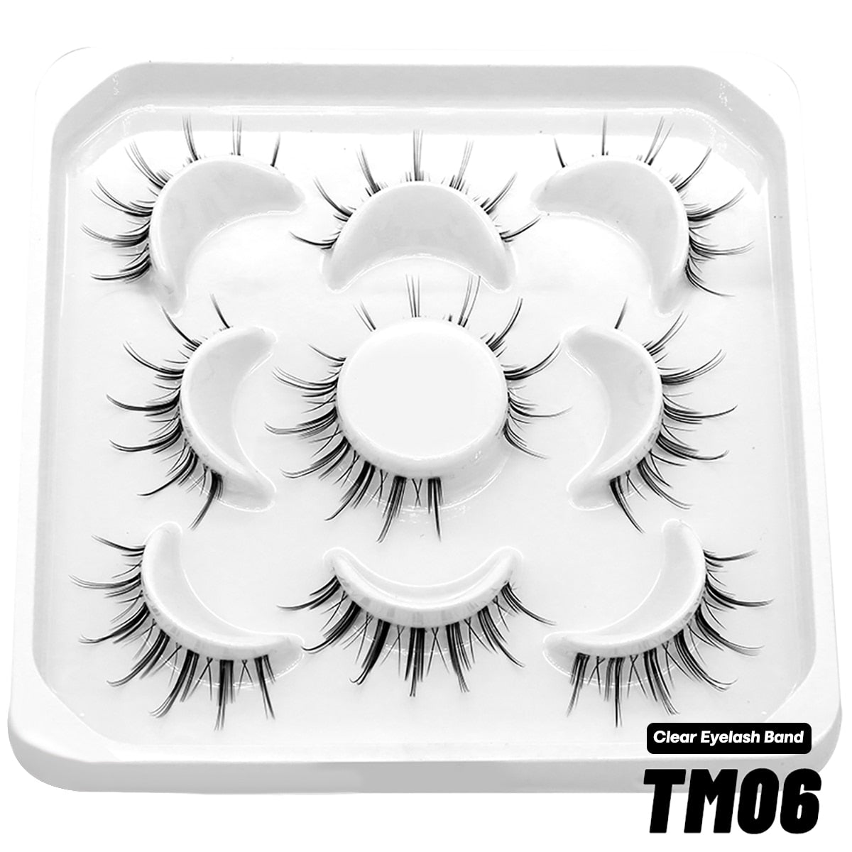Natural False Lashes 5/7 pairs Manga Lashes Fluffy Soft Cross