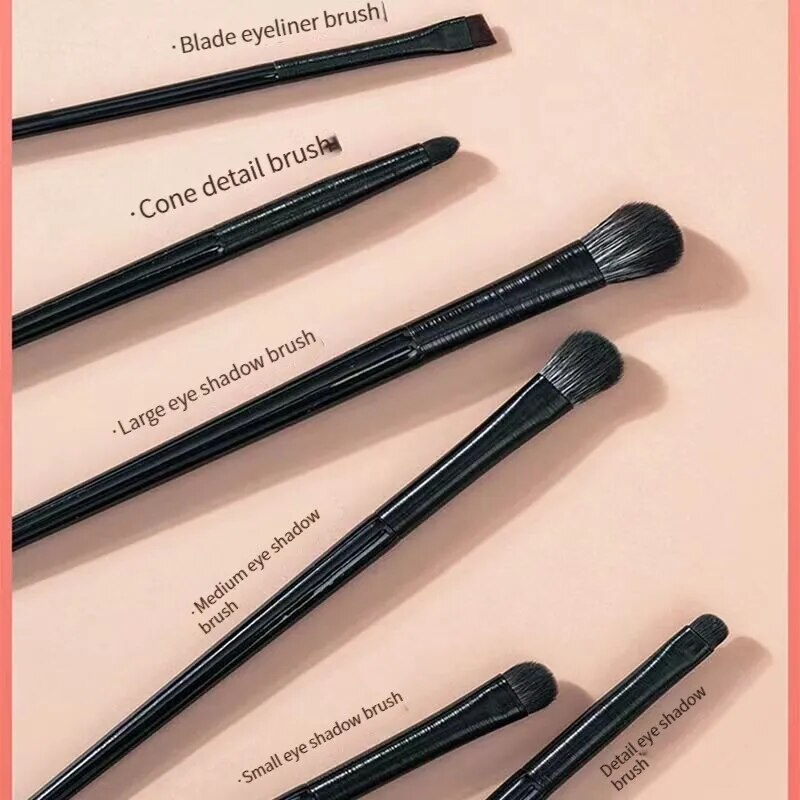 6 Pieces Blade Eyeshadow Brush Soft Eye Makeup Brushes