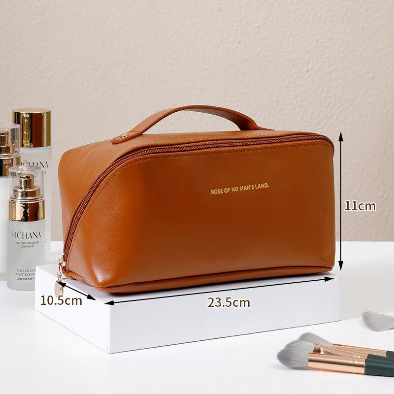 PU Pillow Large Capacity Cosmetic Storage Bag Convenient for Travel.