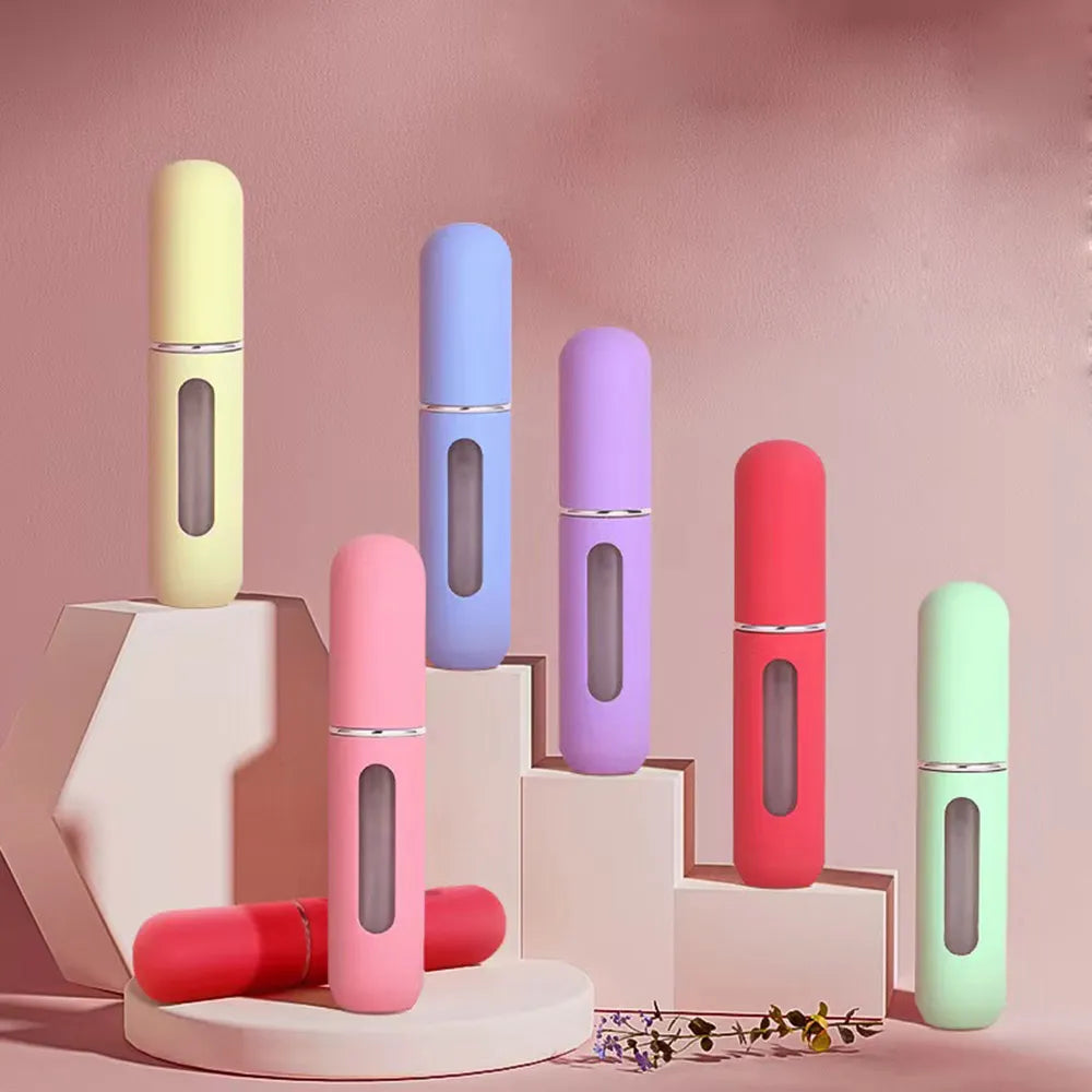 Mini Portable Refillable Perfume Cosmetic Bottle Spray ,Container ,Travel , Bottles 5ml 8ml