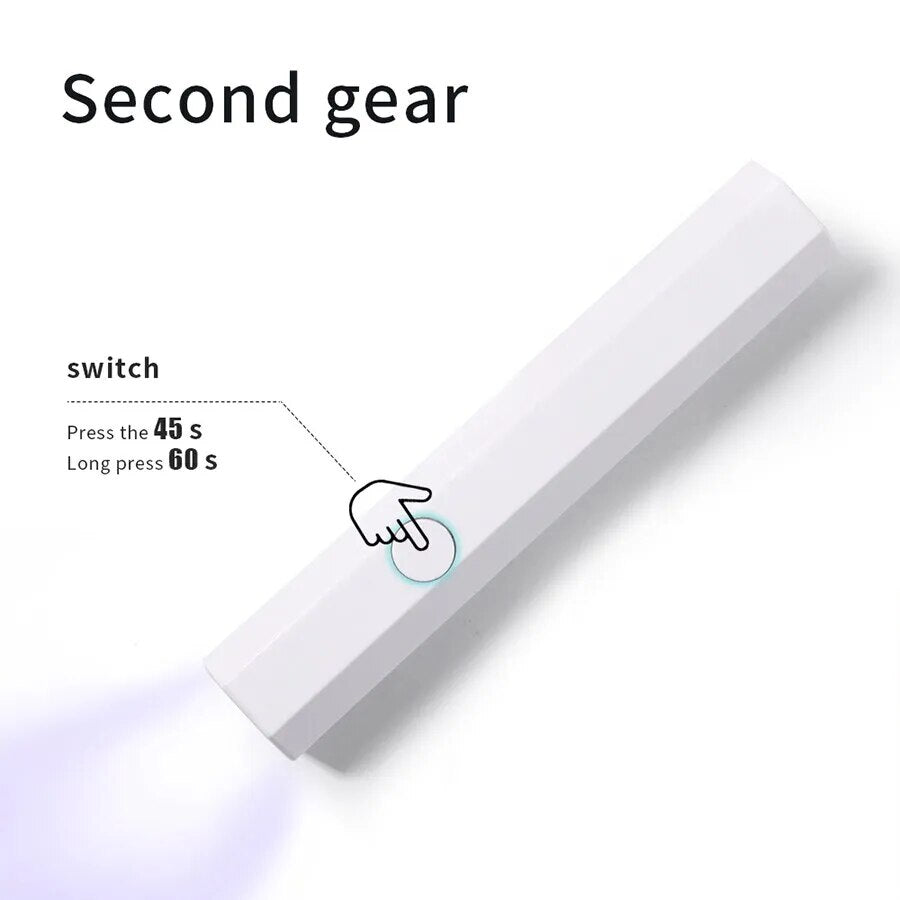 MINI Portable UV LED Nail Lamp Quick Dry USB Nail Dryer Machine Mini home Professional Flashlight Pen