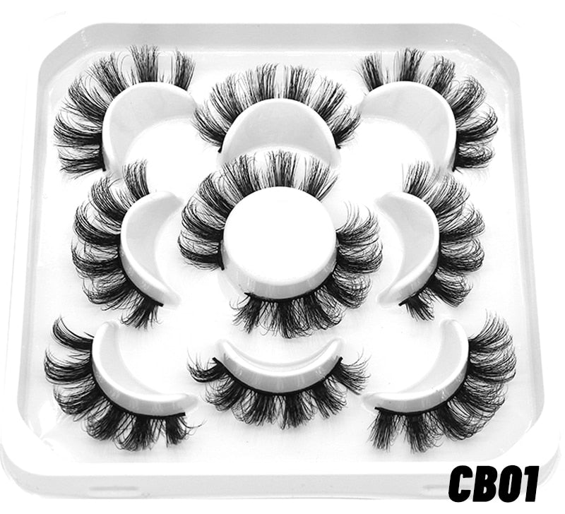 20 Pairs Russian Strip Lashes 3D Lashes Natural Eyelashes Dramatic Extension