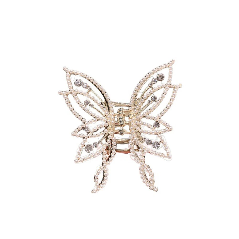 Elegant Fashion Butterfly Hair Clips for Women Metal Ponytail Claw Clip Hairpin Hair Accessories