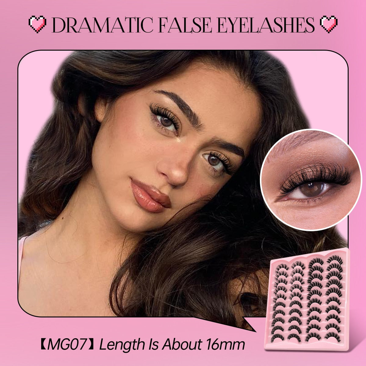 20 Pairs Russian Strip Lashes 3D Lashes Natural Eyelashes Dramatic Extension