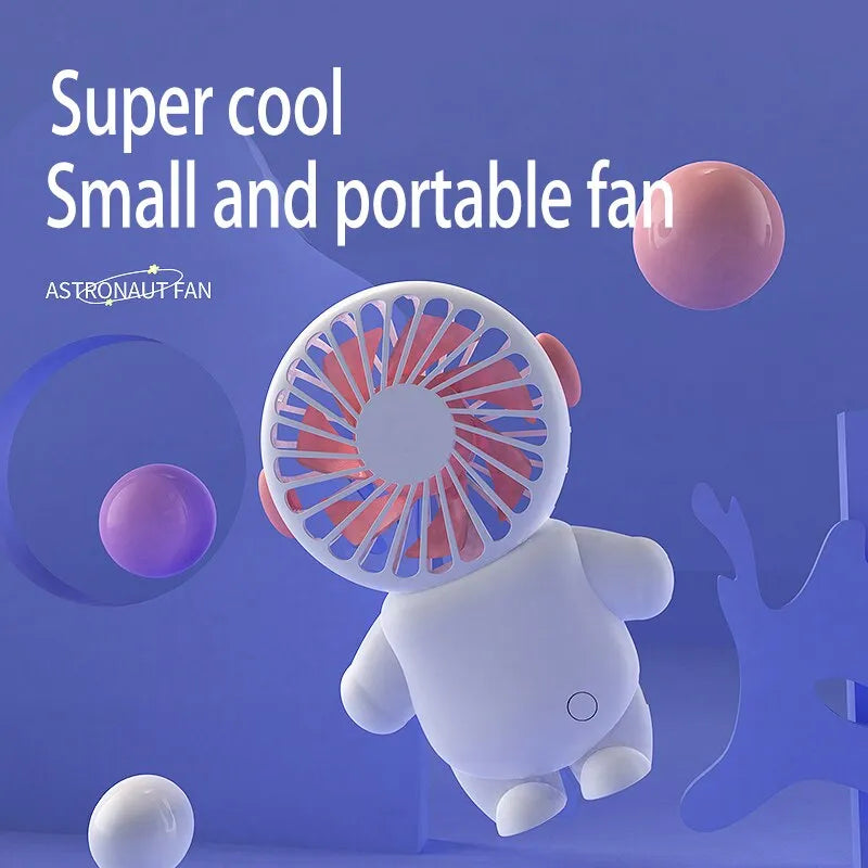 Portable makeup fan Handheld Cartoon Charging Model Large wind student office